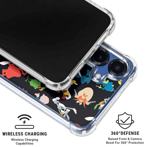 Looney Tunes Identity Pattern Galaxy S25 Clear Case